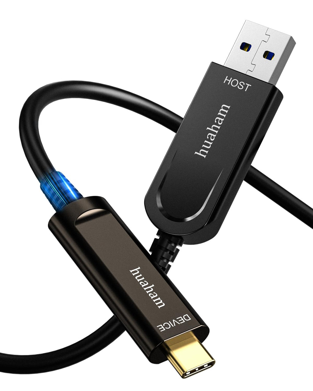 Fiber Optic USB A to USB C Cable 10m, 10Gbps High Speed Type C 3.1 Cable for Webcam,VR/AR,Camera,TV,Laptop etc