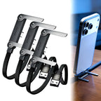 USB A to USB C Cable, Charger Cord (4.9FT), 65W Braided Fast Charge Cable with Built-in Phone Stand T-Shaped Foldable for iPhone 17 Series,Samsung Galaxy Note 10/S10+ S10, LG V30 (3 Pack)