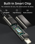 Fiber Optic USB A to USB C Cable 10m, 10Gbps High Speed Type C 3.1 Cable for Webcam,VR/AR,Camera,TV,Laptop etc